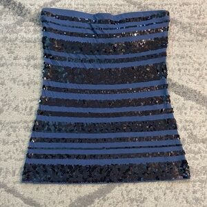 Express Blue Women’s Sequined Tube Top